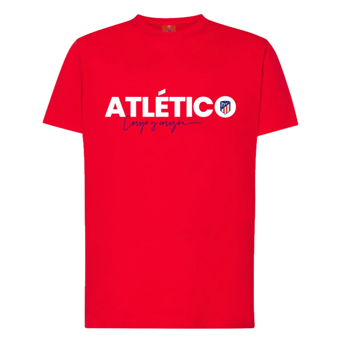 Mujer Atlético de Madrid CAMISETA ROJA CORAJE Y CORAZóN